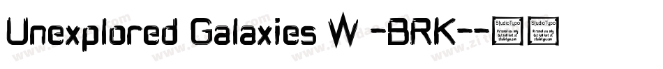 Unexplored Galaxies W -BRK-字体转换